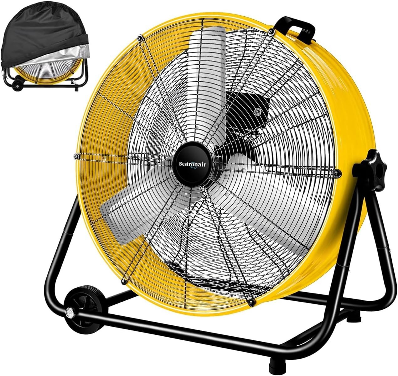 24 Inch High Velocity Heavy Duty Industrial Fan with 3-Speeds