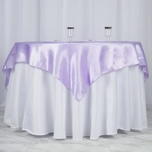 Lavender Satin Overlay 72"x72"